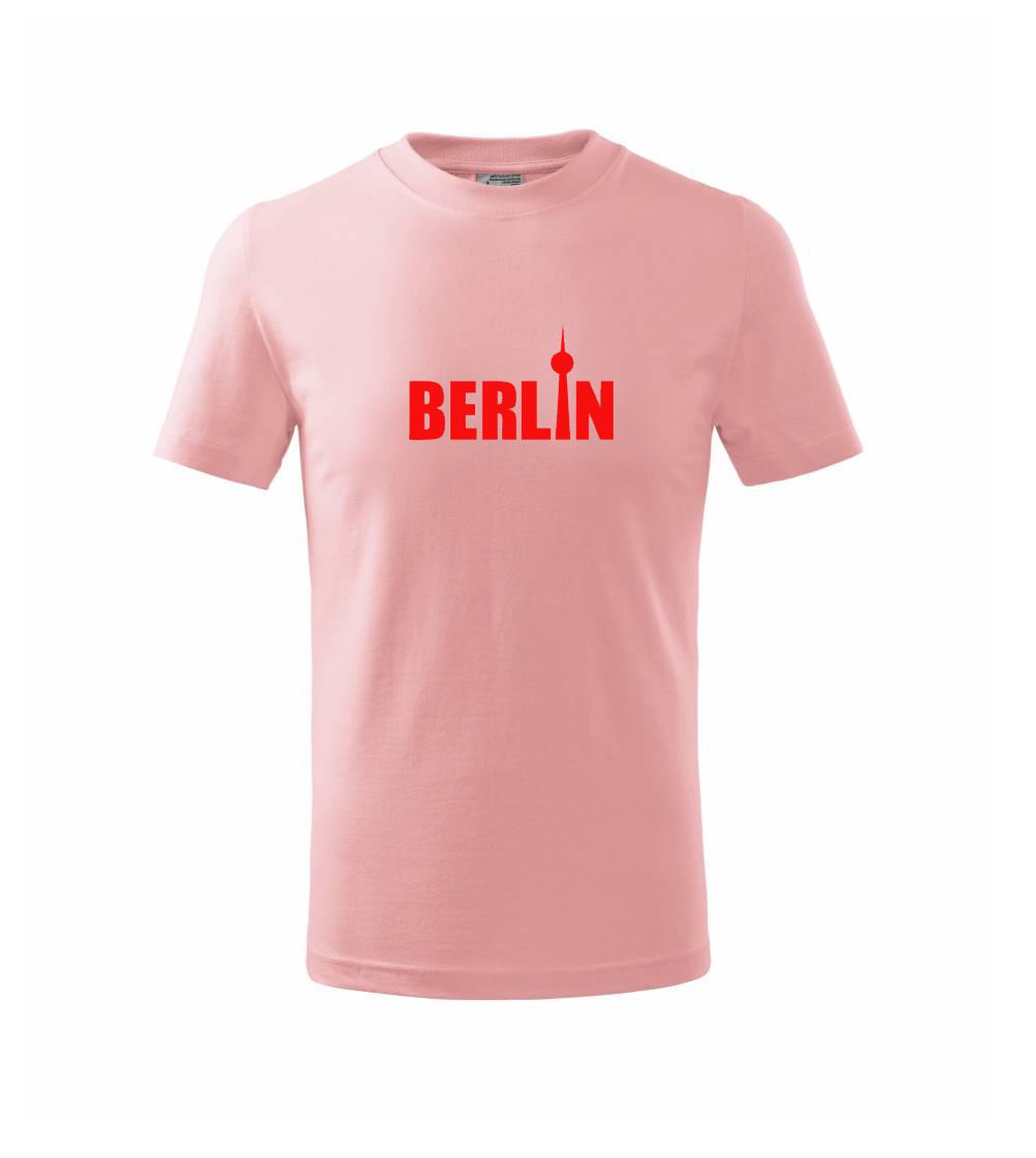 Tričká Nemecko - Berlin nápis veža Berliner Fernsehturm - Tričko detské bavlnené