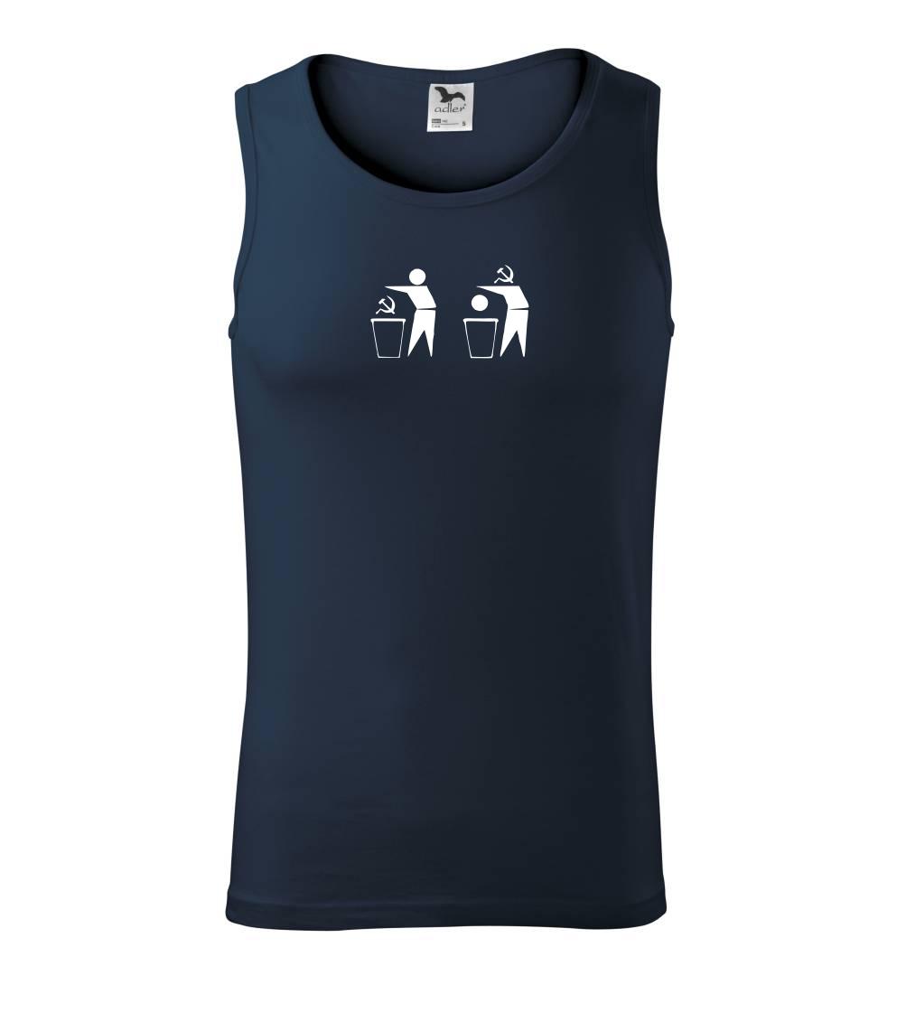 Politické tričká - Kosák, hlava, koš - Tielko pánske Core