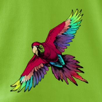 Papagáj kreslený letiaci