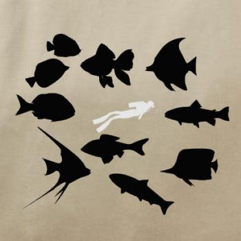 Potápač ryby štvorec