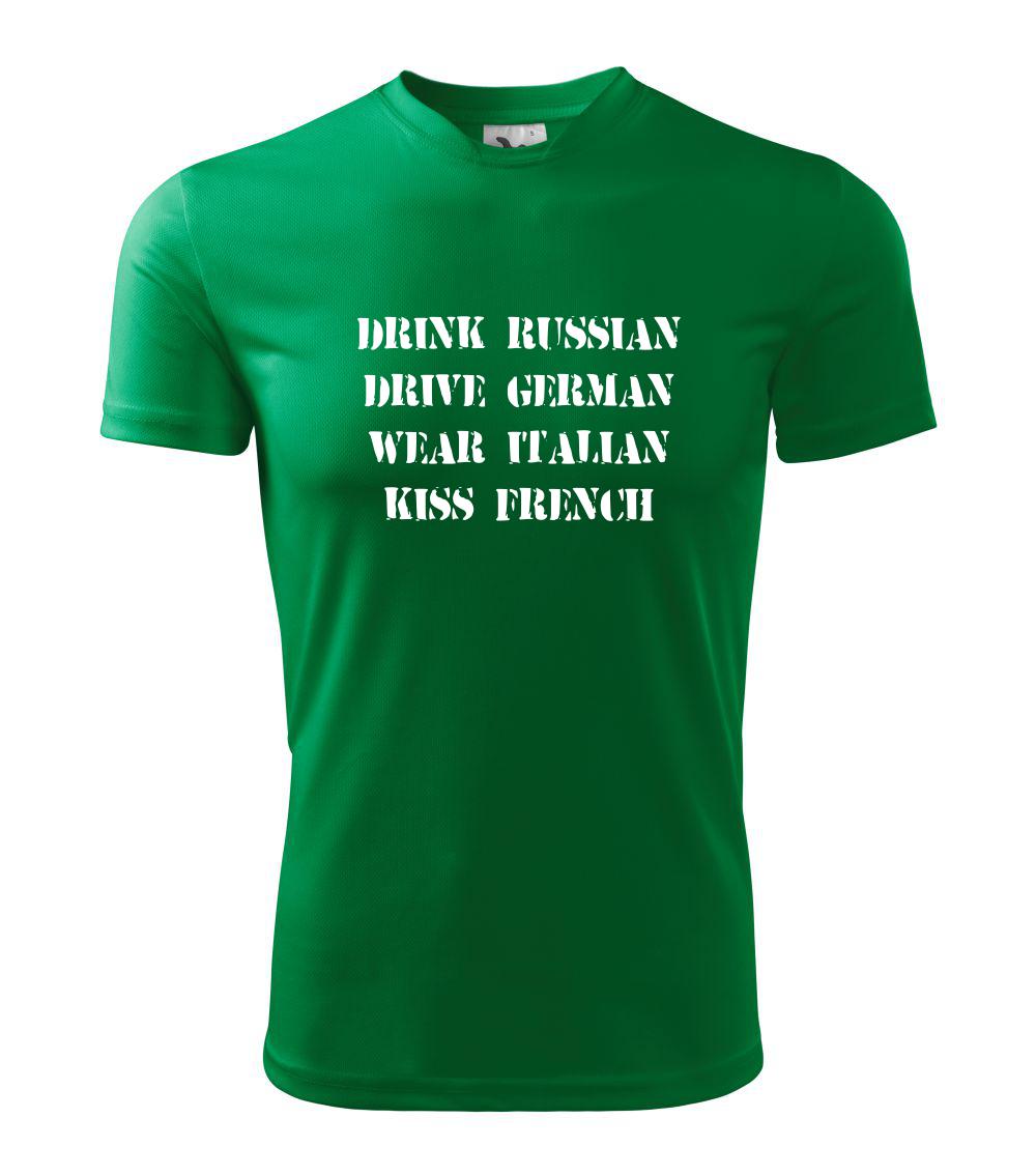 Tričká na párty - Návod na život - vojensky - Detské tričko športové