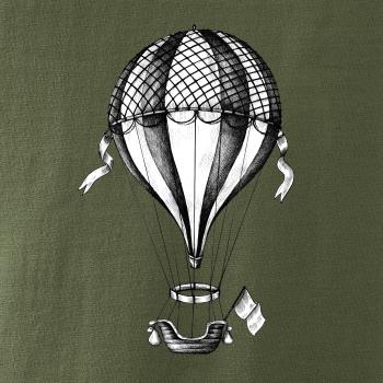 Teplovzdušný balón kreslený Teplovzdušný balón kreslený