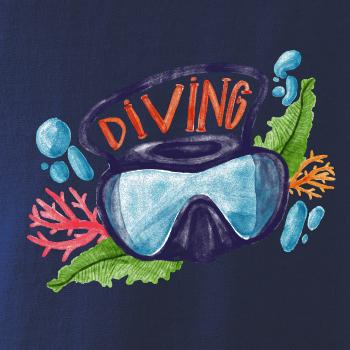 Diving obrázok kreslený