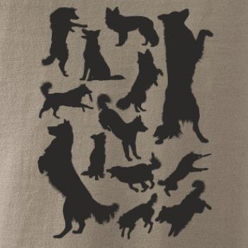 Border kólia siluety