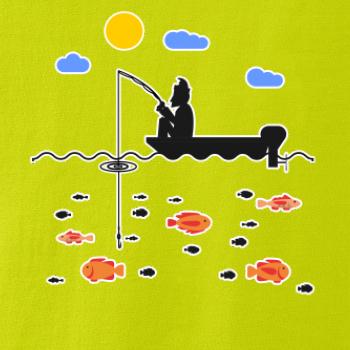 Rybár, ktorý má smolu na loďke