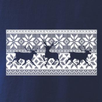 Jelen ve vánočním vzoru