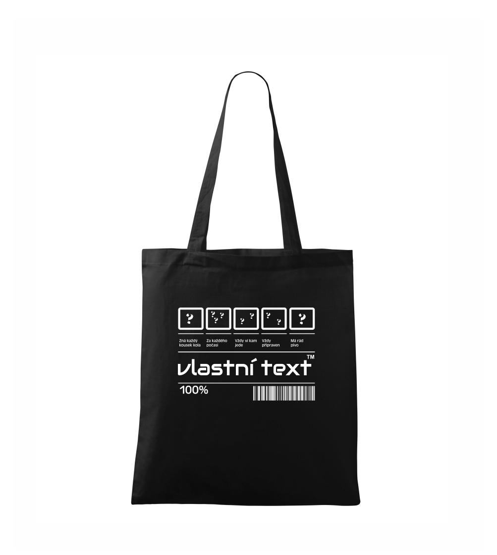 Čiarový kód - Vlastný text