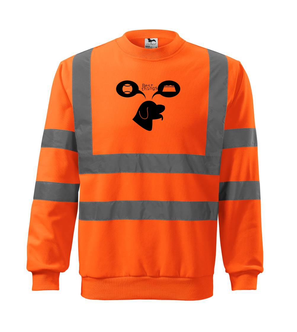 Ostatné psie plemená - Best things - pes - Reflexná mikina