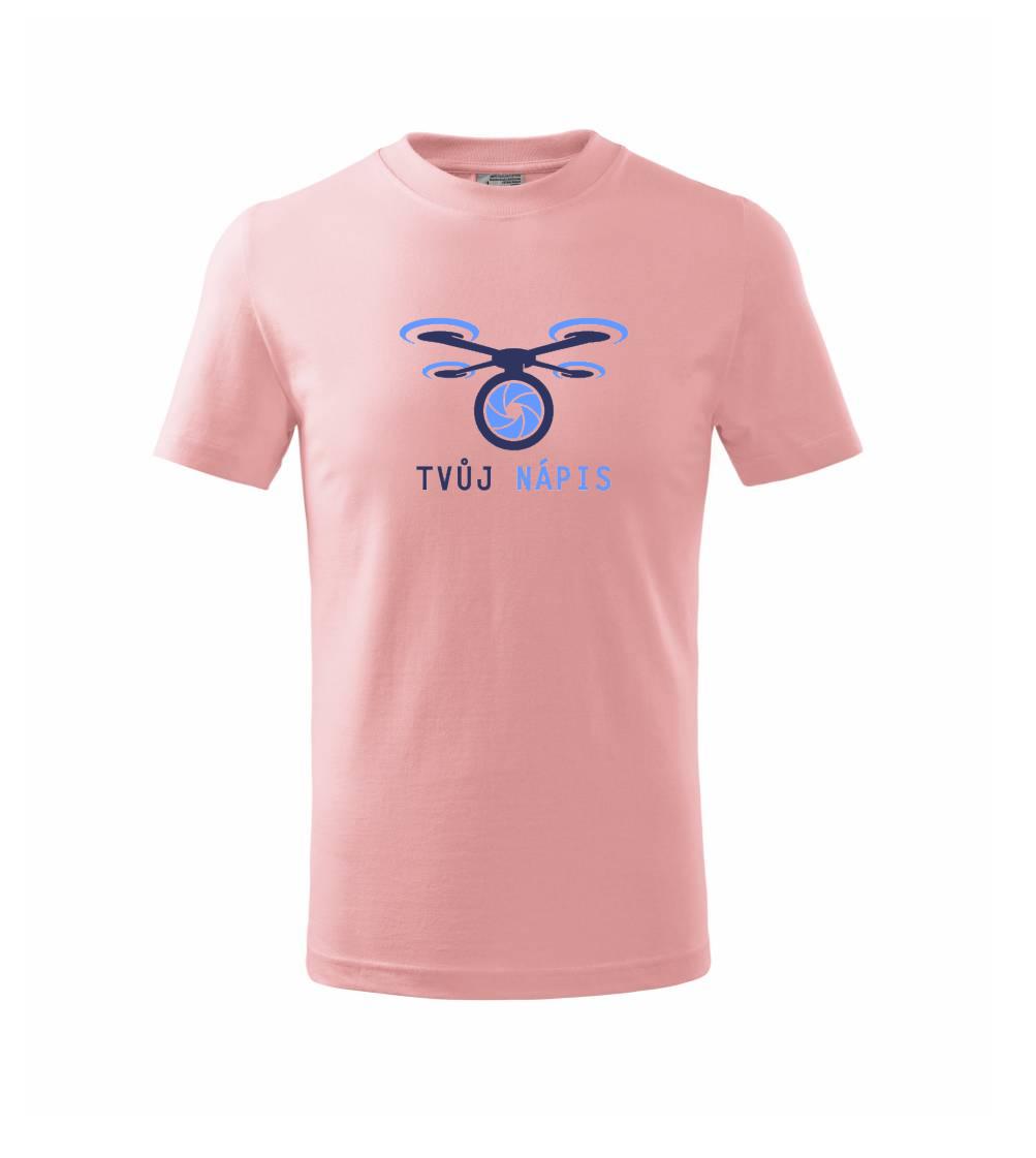 Tričká pre modelára - Dron tvoj nápis - Tričko detské bavlnené