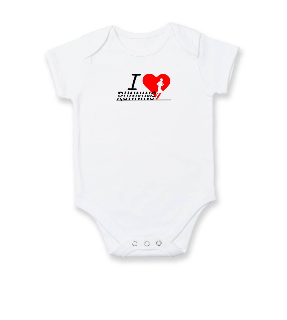 Tričká pre bežcov - I love running chlapec - Body dojčenské s krátkym rukávom