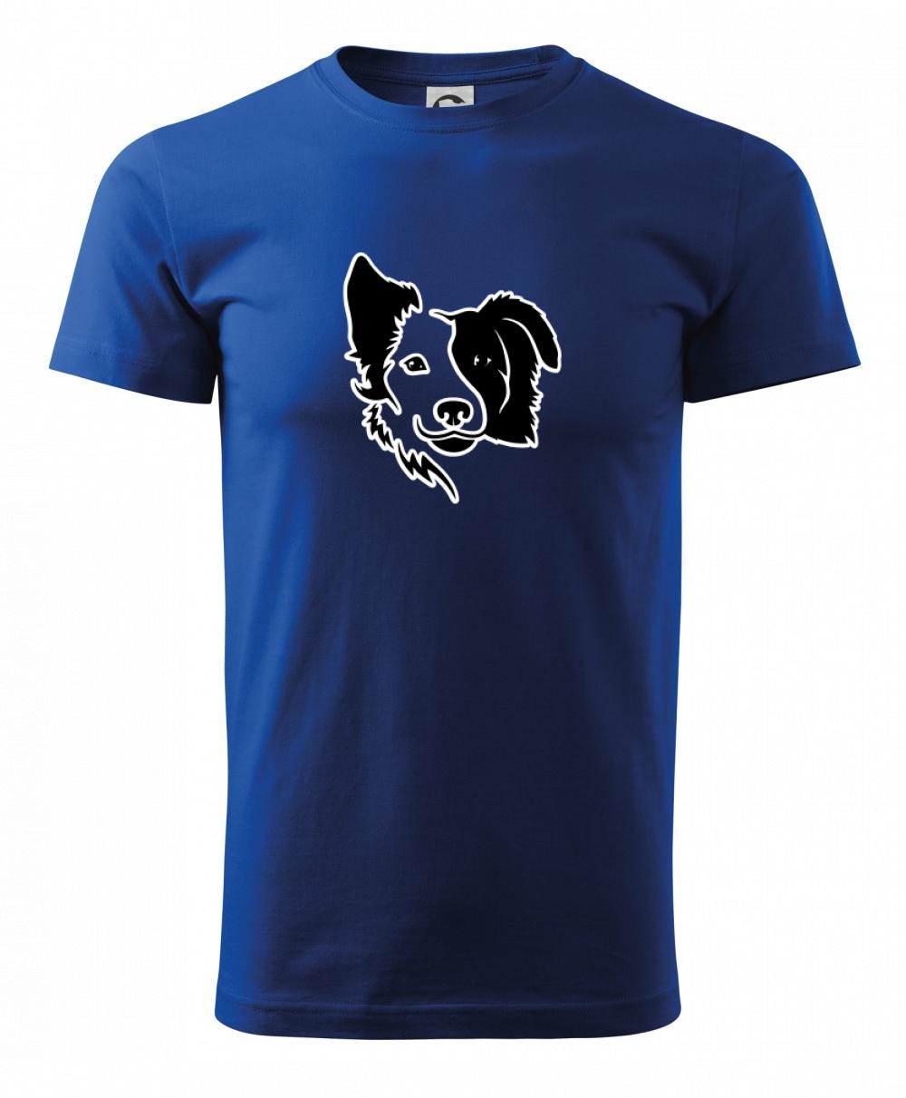 Border kólia obrys hlavy Border kólia obrys hlavy