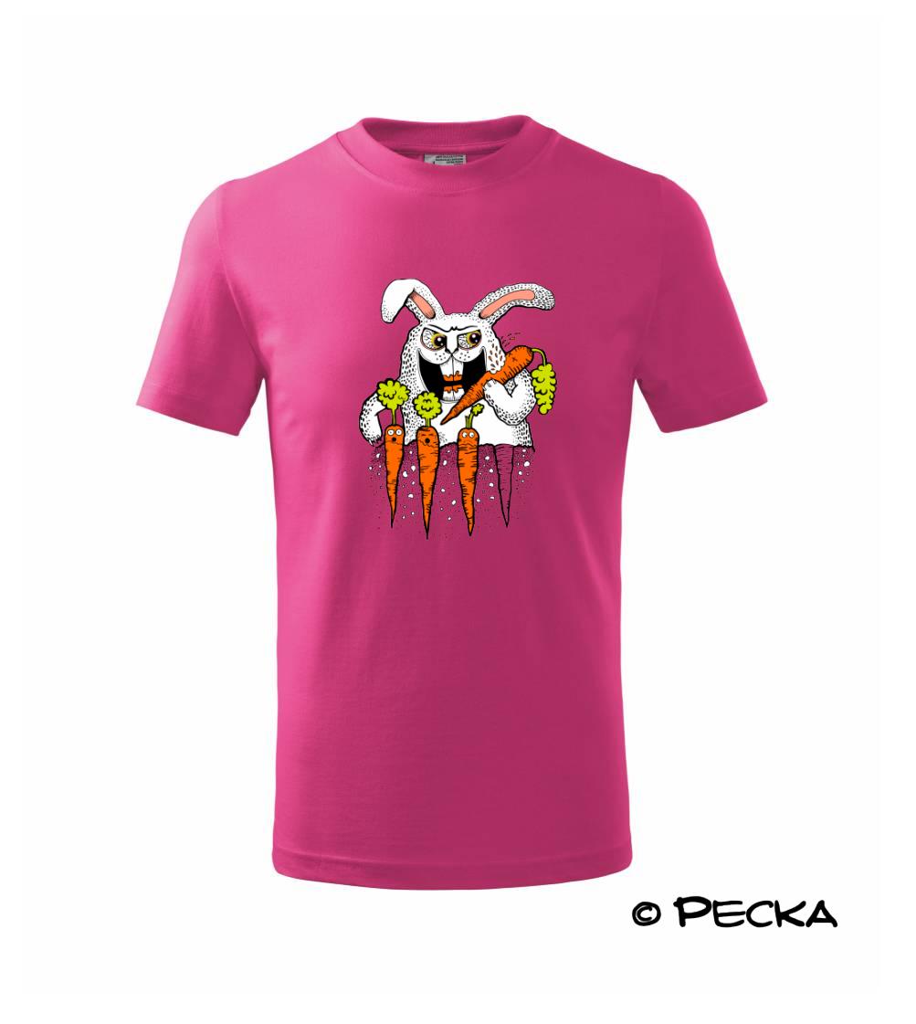 Tričká so zvieratami - Zajac killer (Pecka design) - Tričko detské bavlnené