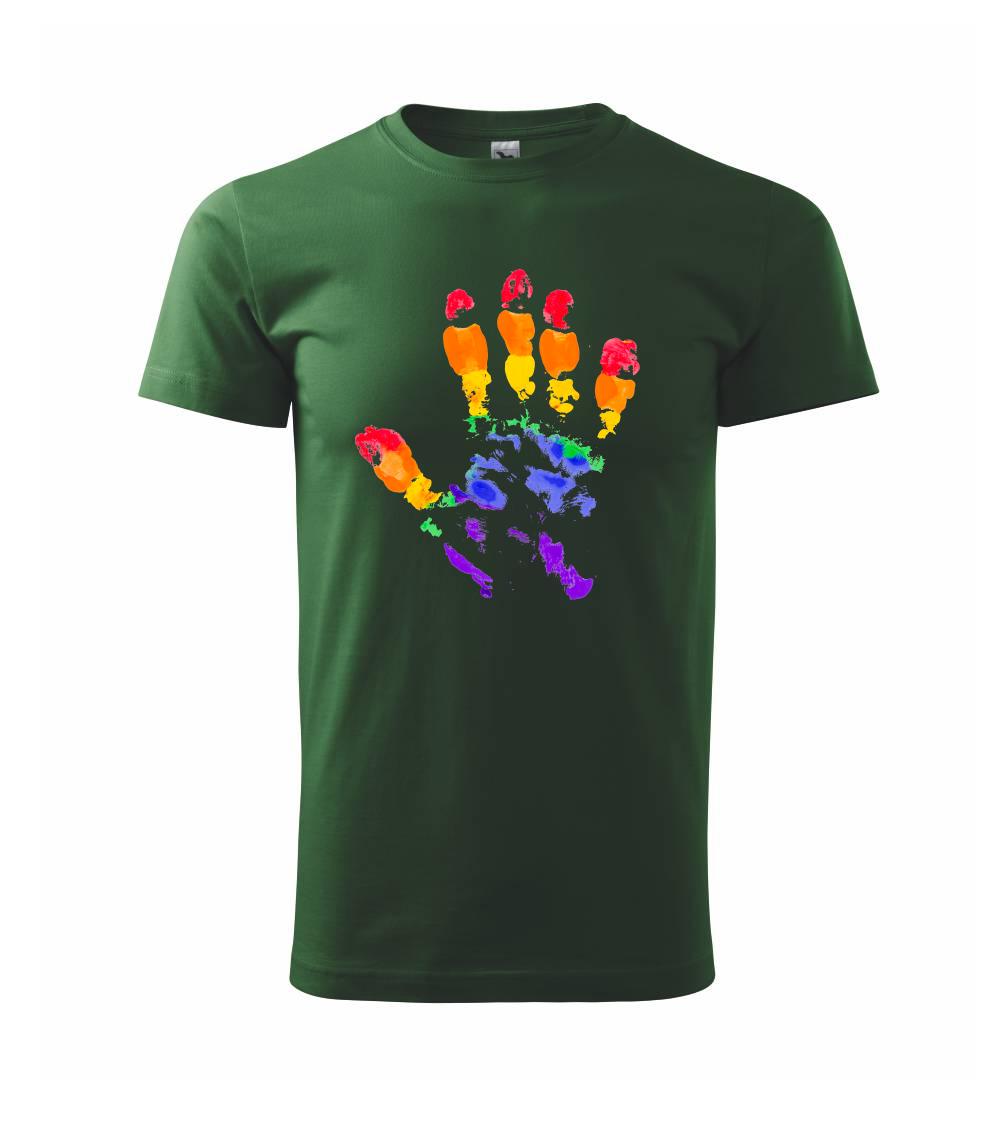 LGBT hand print LGBT hand print
