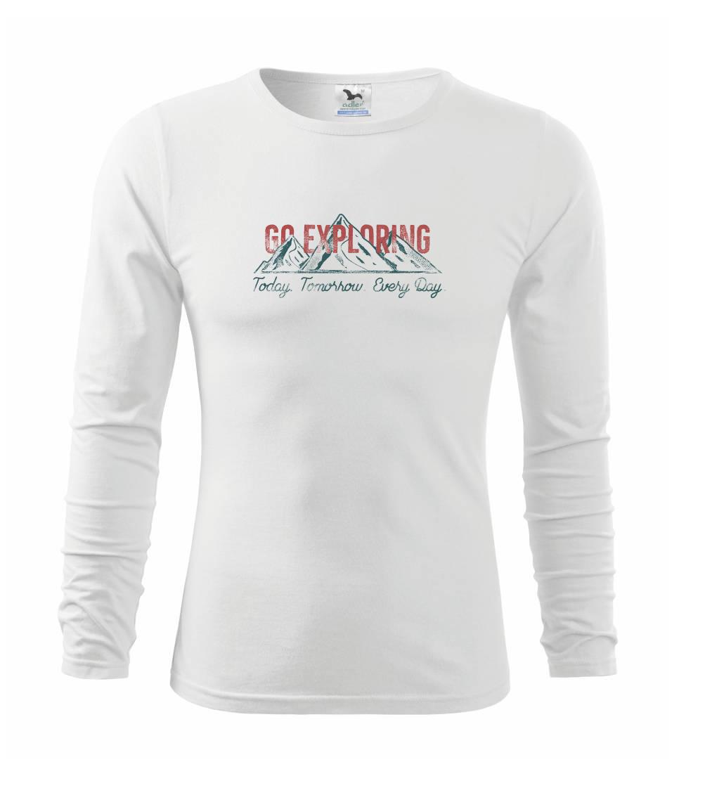 Trička pre cestovateľov - Go Exploring - Tričko detské Long Sleeve