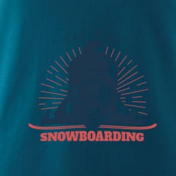 Freeride snowboarding lebka