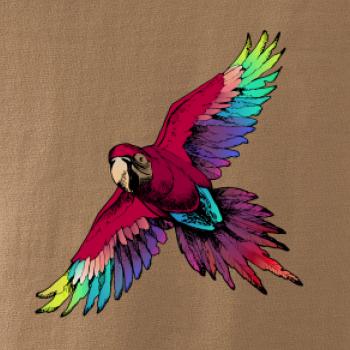 Papoušek kreslený letící