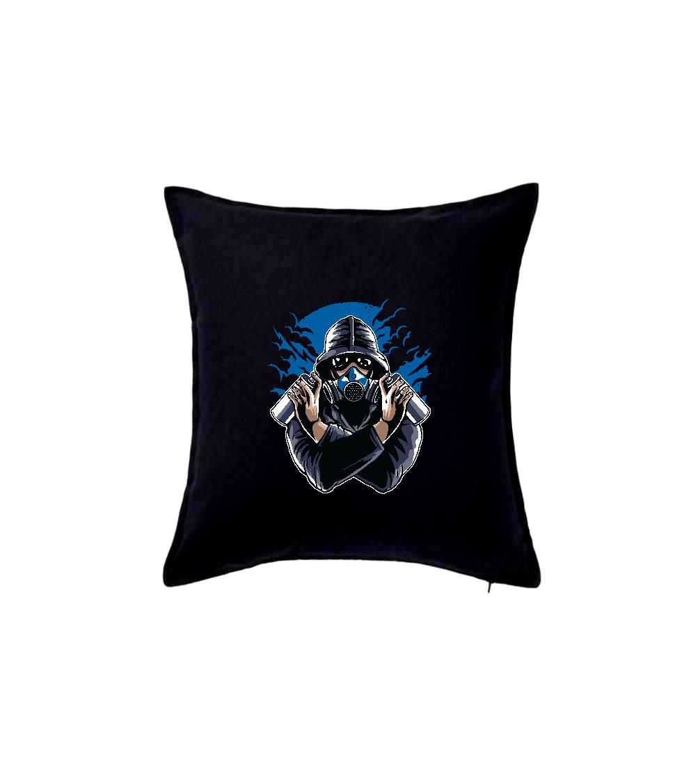 Grafické tričká - Graffiti Gasmask - Vankúš 50x50