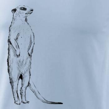 Surikata čierna kresba Surikata čierna kresba