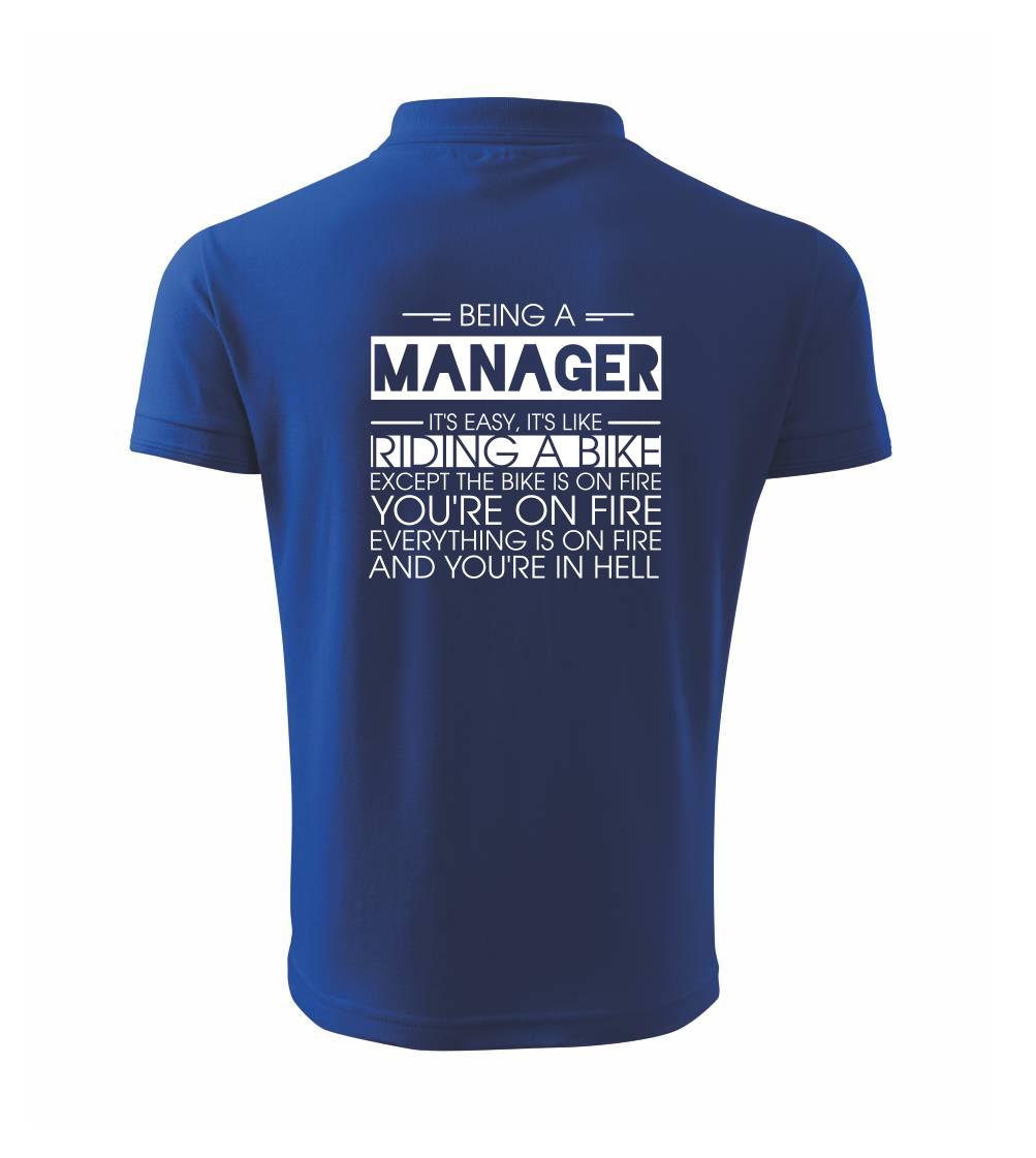 Being a manager - bike Being a manager - bike
