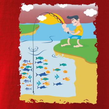 Rybár, ktorý má smolu farebný