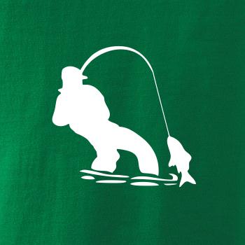 Rybár ťahajúce rybu Rybár ťahajúce rybu