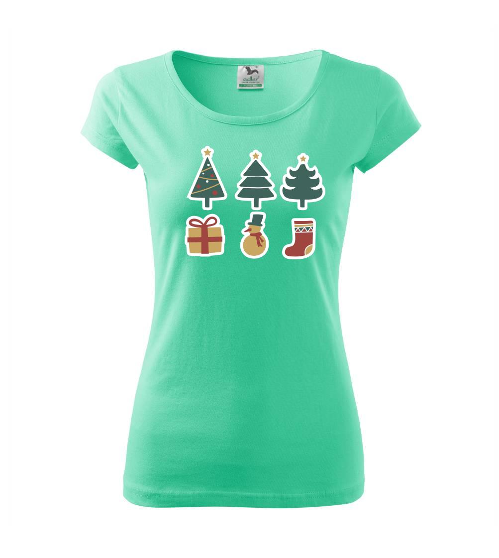 Vánoční sada - stromky a dárky