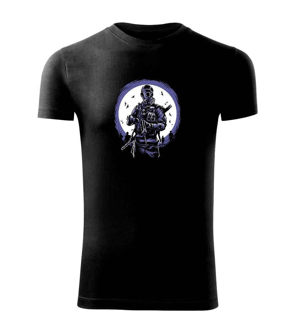 Grafické tričká - Gas Mask Soldier - Viper FIT - Pánske zúžené tričko