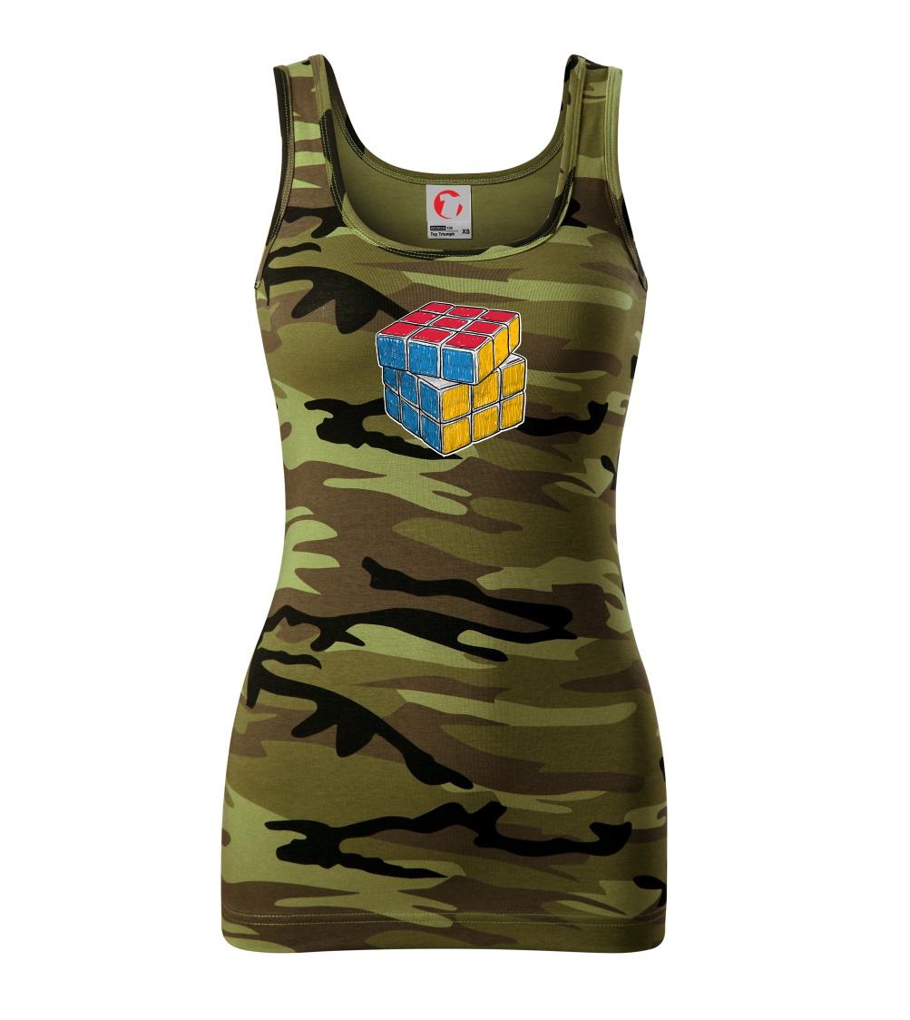 Rubikova kocka kreslená Rubikova kocka kreslená