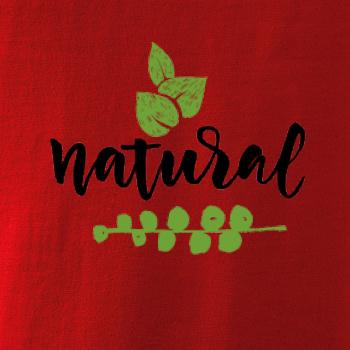 Natural - nápis v listoch