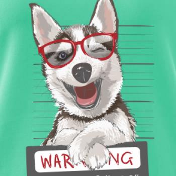 Husky - beware of dog Husky - beware of dog