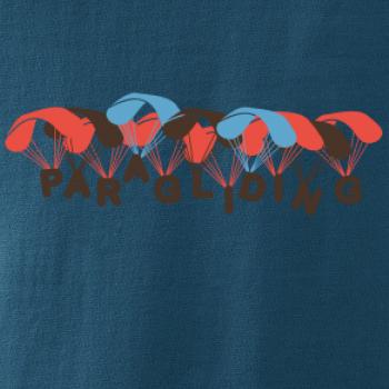 Paragliding nápis s padáky