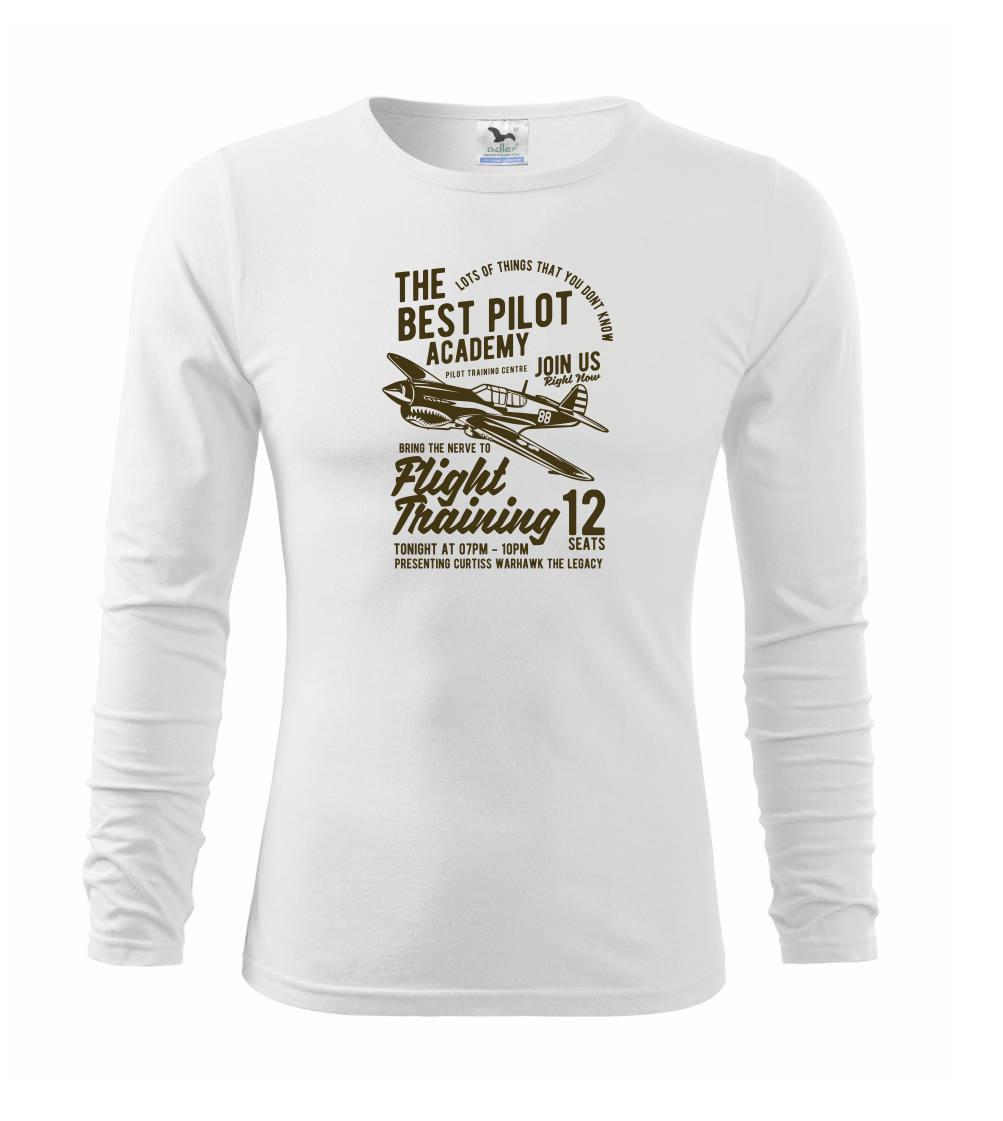 Vojenská tričká s potlačou - Flight Training - Tričko detské Long Sleeve