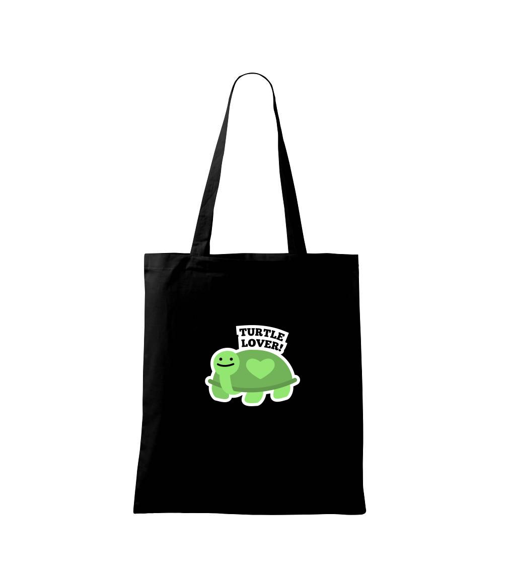 Tričká so zvieratami - Turtle lover - kreslený - Taška bavlnená
