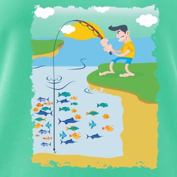 Rybár, ktorý má smolu farebný