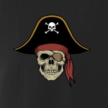 Pirátská lebka s kloboukem