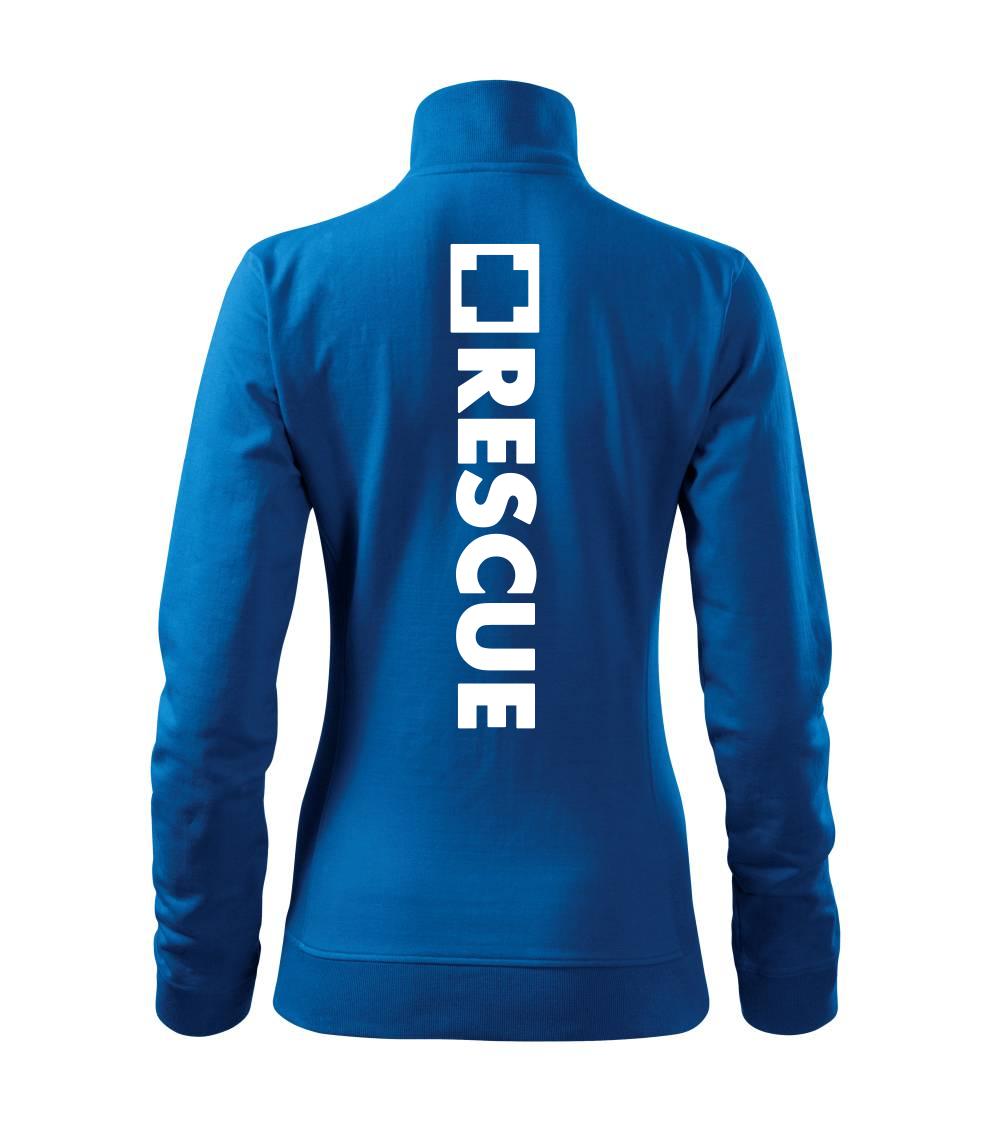 Tričká a mikiny pre záchranárov a lekárov - Kvalitné oblečenie pre zdravotníkov - Hranatý kríž - Rescue - Mikina dámska Viva bez kapucne