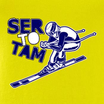 Lyžiar ser to tam