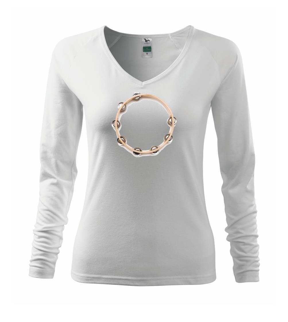 Hudobné tričká - Tamburina - Tričko dámske Elegance