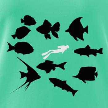 Potápač ryby štvorec