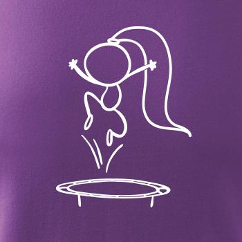 Skákajúci dievčatko