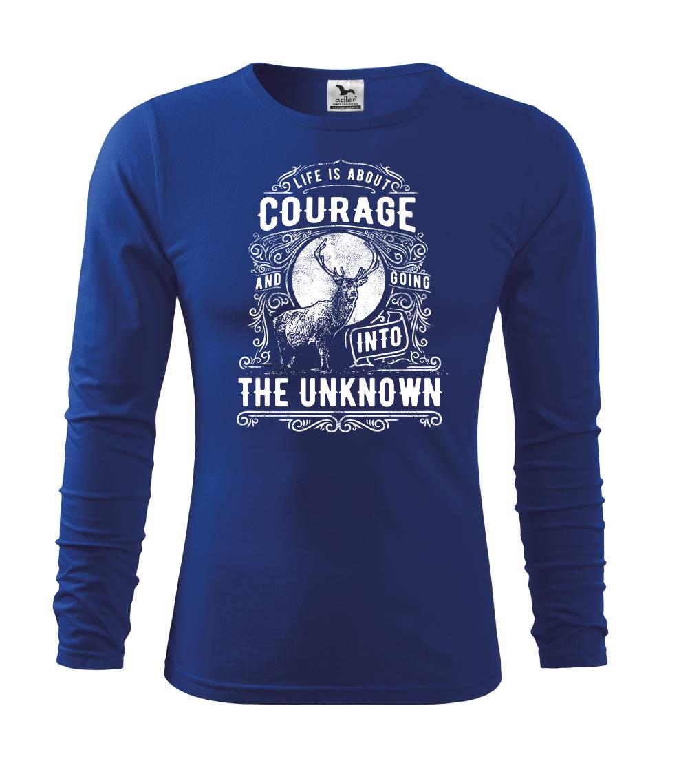 Tričká so zvieratami - Life Is About Courage - Tričko detské Long Sleeve
