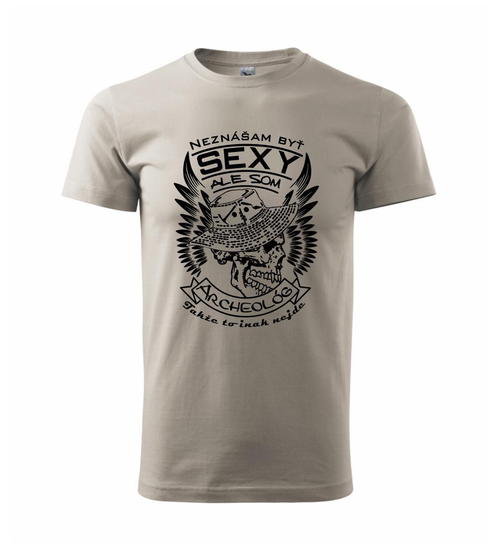 Neznášam byť sexy - Neznášam byť sexy - Archeológ - Klasické pánske tričko vyššej gramáže