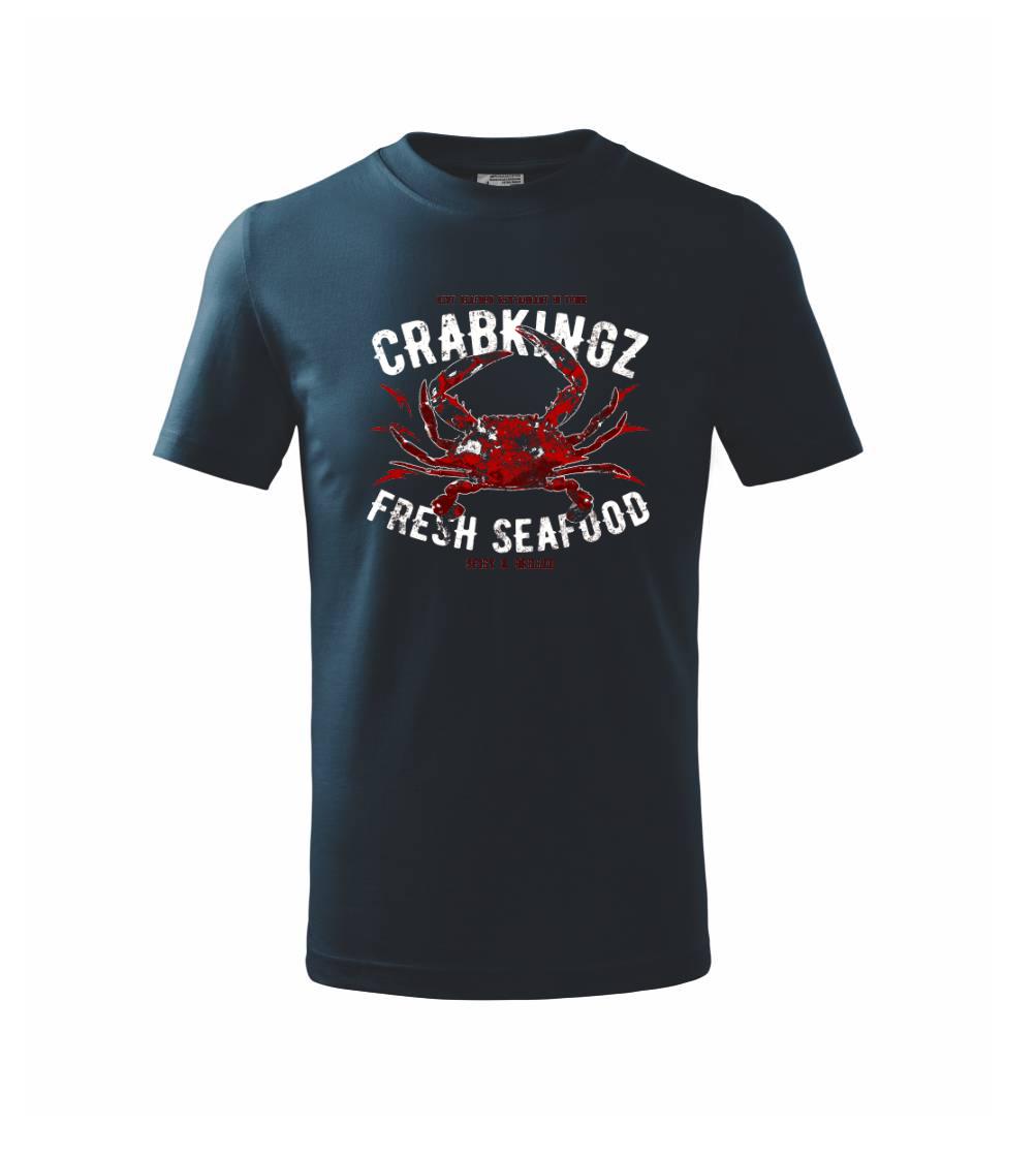 Tričká so zvieratami - Crab seafood - Tričko detské bavlnené