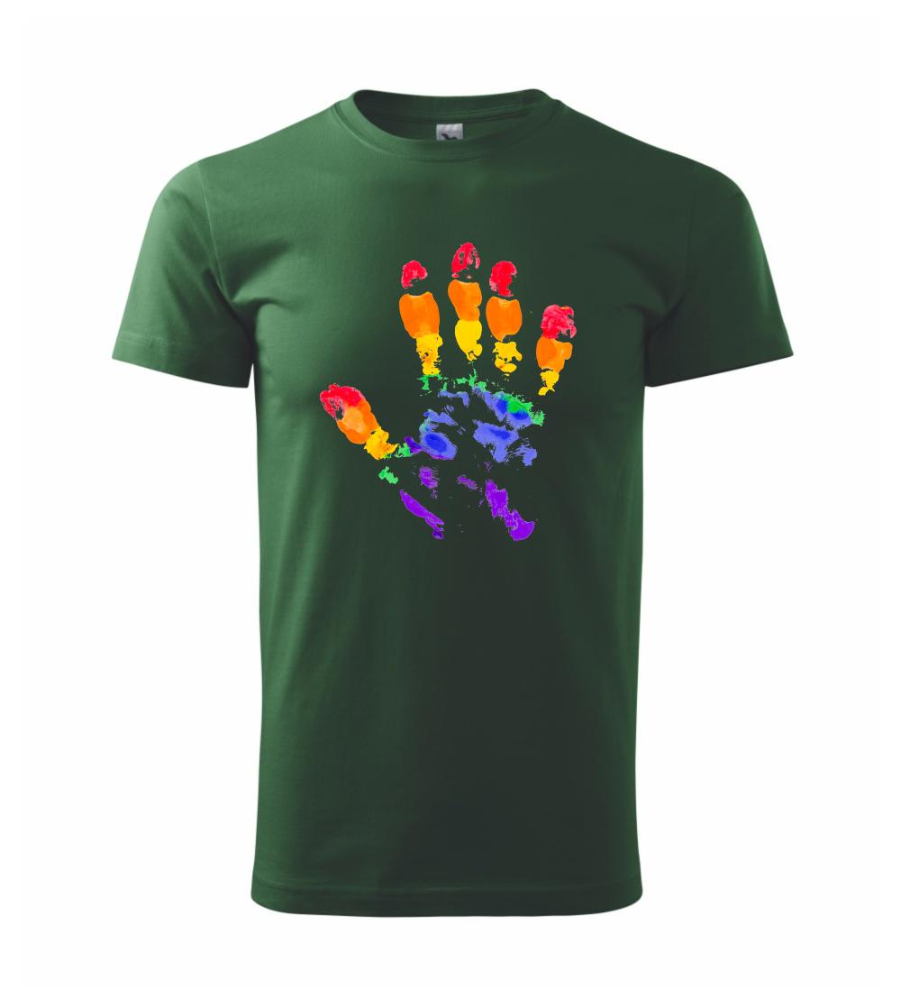 LGBT hand print LGBT hand print