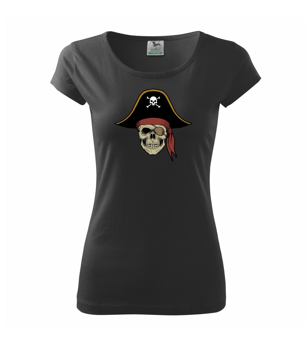  Pirátska lebka s klobúkom