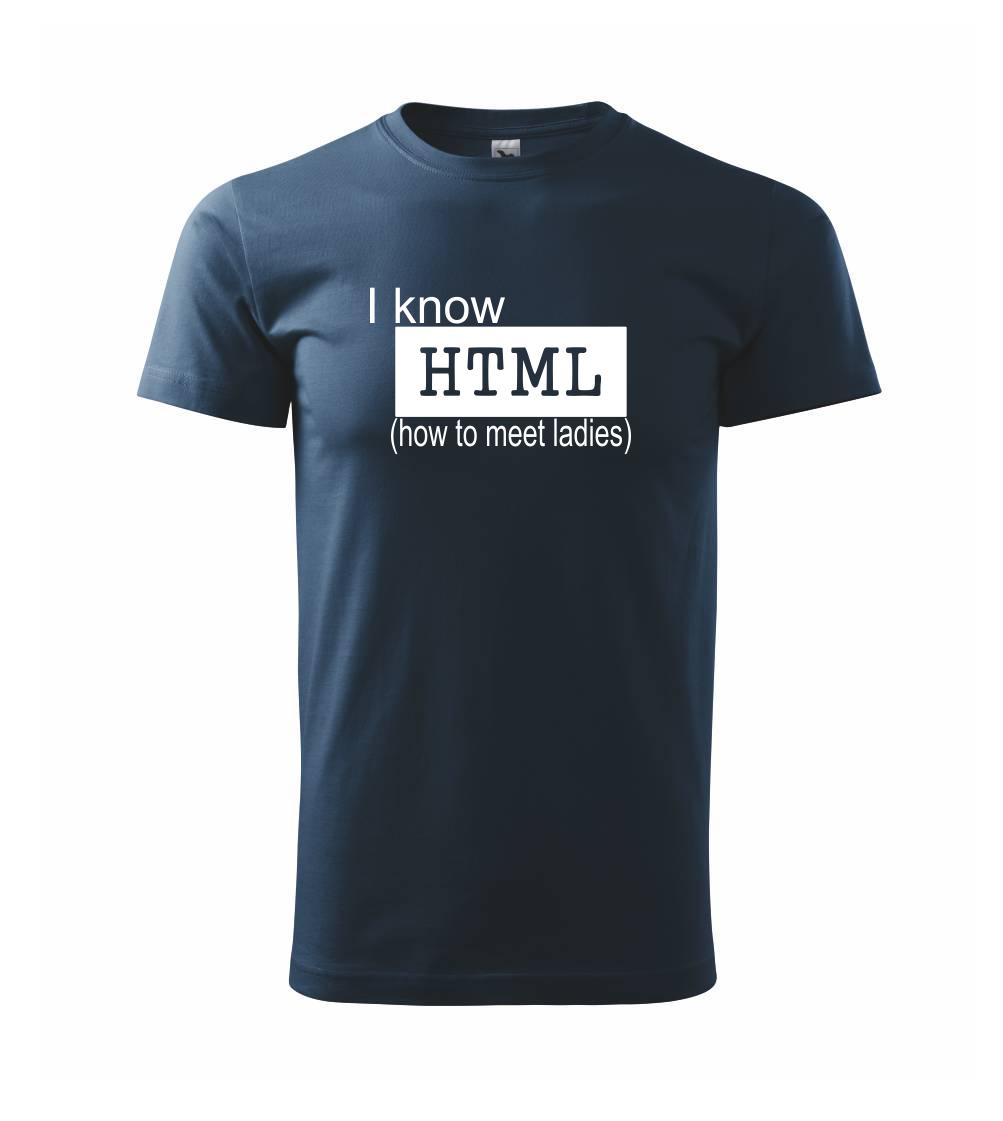 Tričká pre ajťákov - HTML - Tričko extra veľké  (5-8XL)