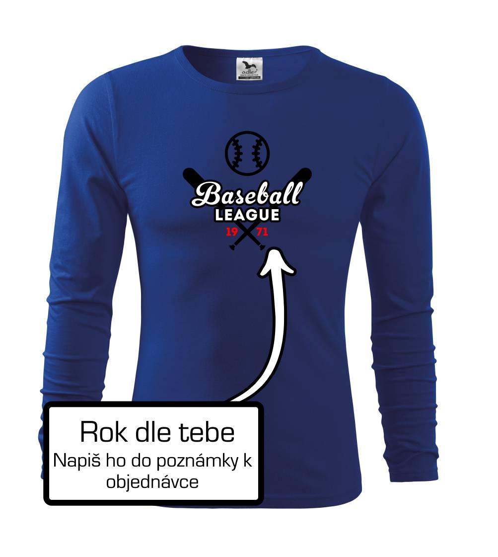 Tričká baseball - Baseball league vlastný ročník - Tričko detské Long Sleeve