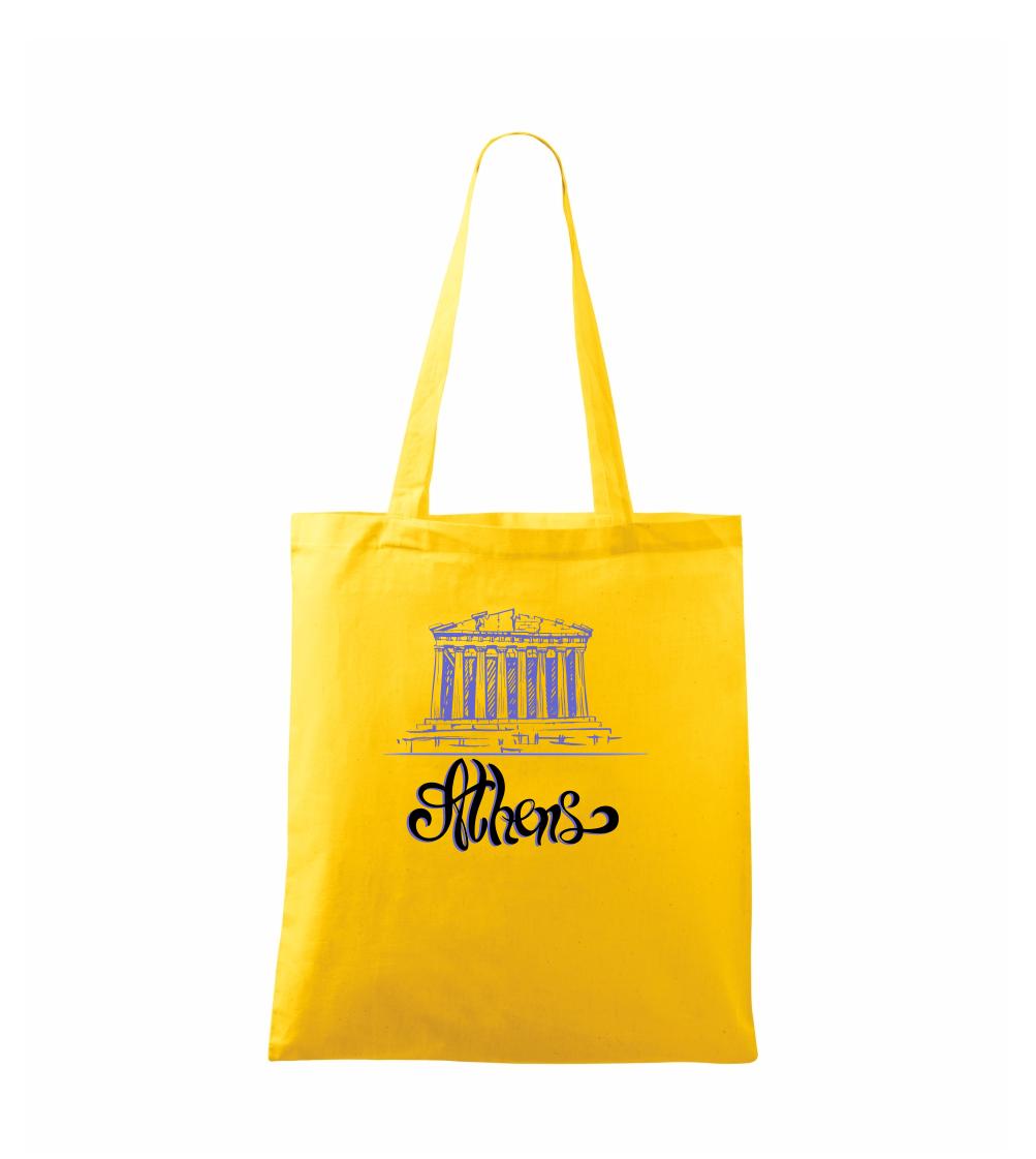 Ostatné mestá / miesta - Athens Lettering - Taška bavlnená