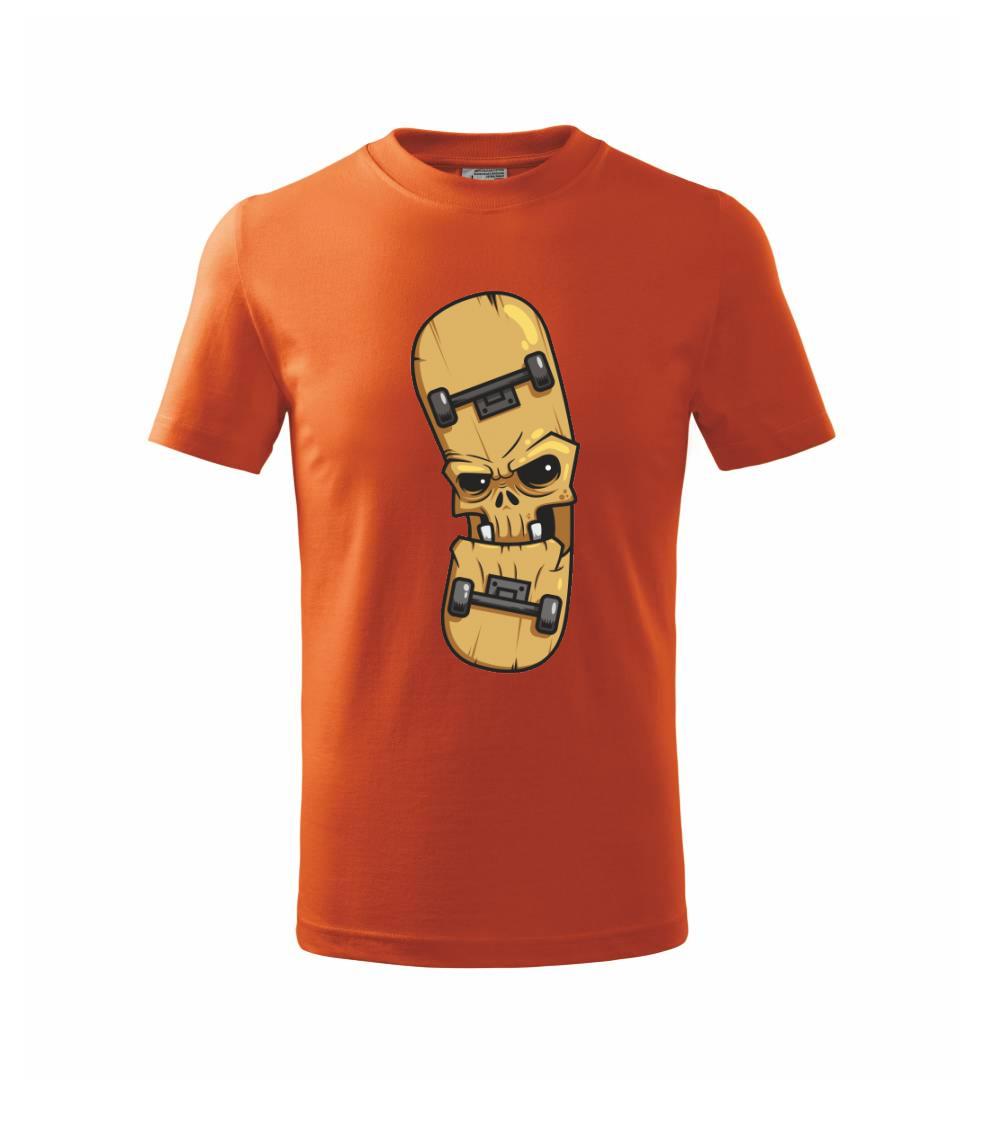 Longboard a Skatebord - Skateboard zombie - Tričko detské bavlnené