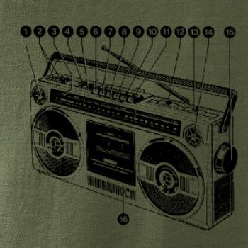 Nákres starý magnetofón